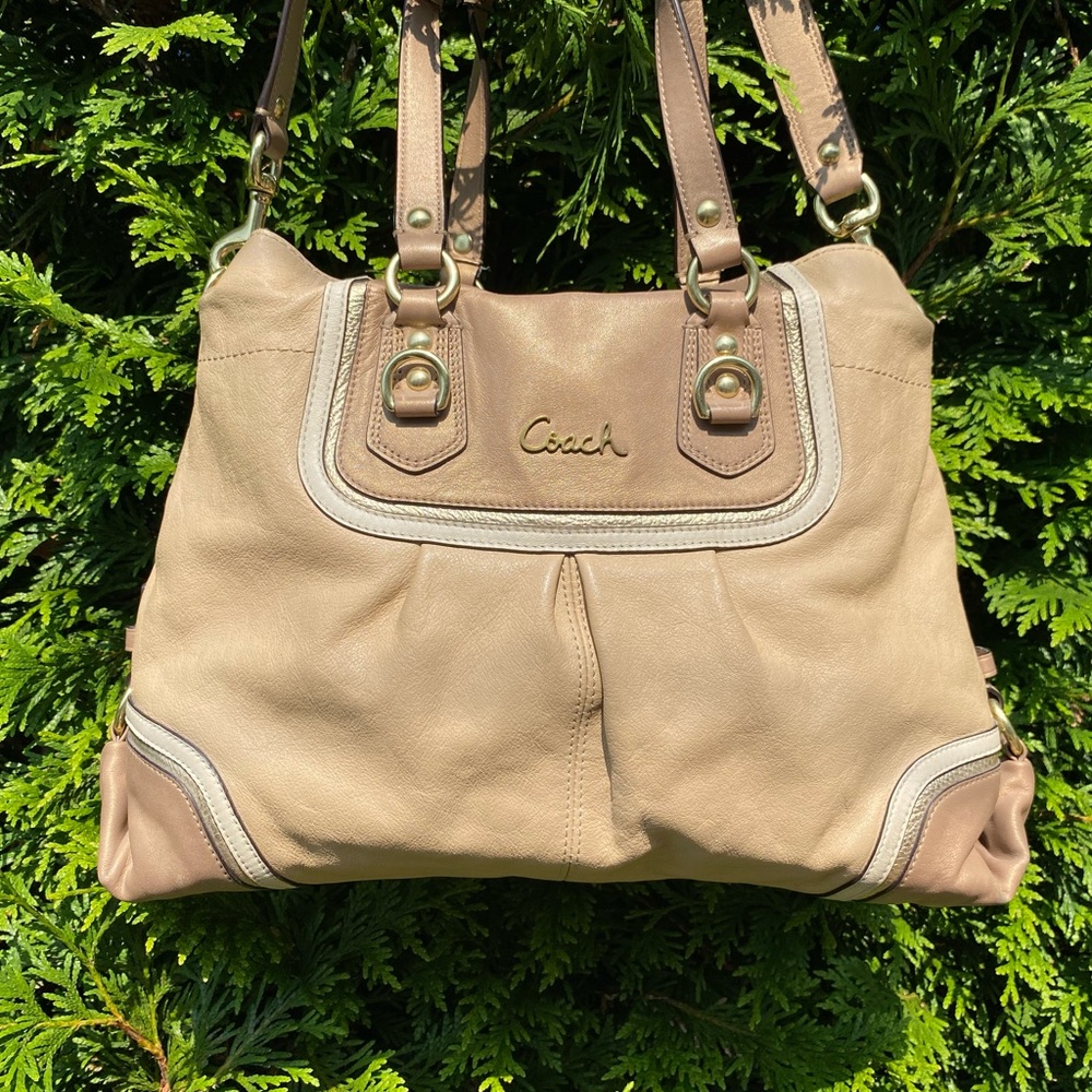 Coach Ashley Spectator Leather Carryall Bag